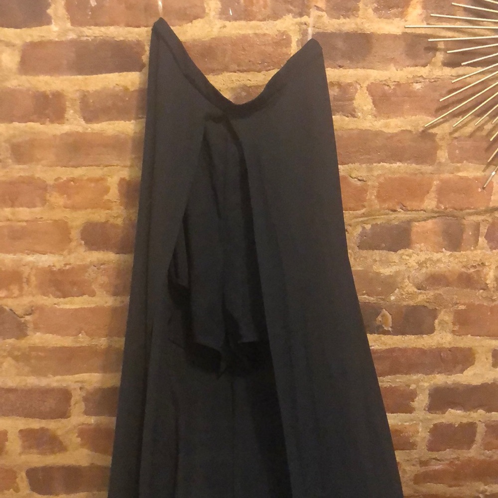 Black shorts/ maxi skirt